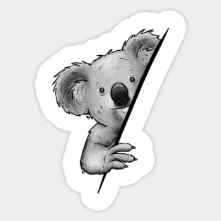 Cute Marsupial Koala Illustration Fancy Koalabear Sticker